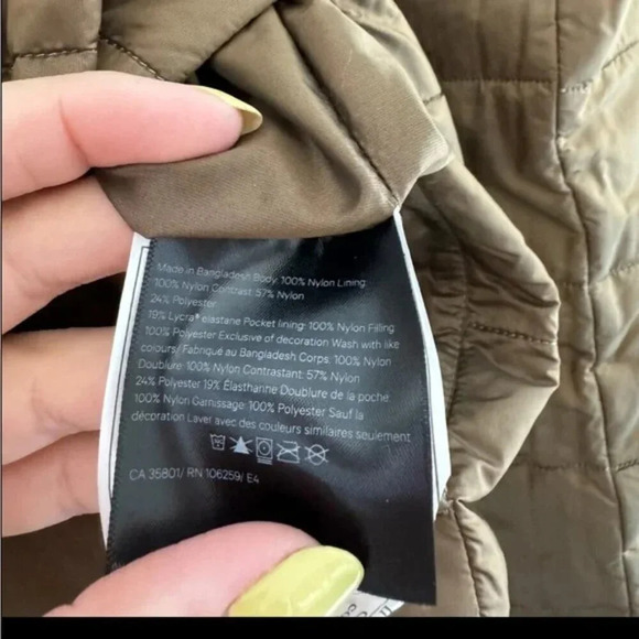 Lululemon Non-Stop Reversible Bomber Jacket Coat in Color Frontier Tan Size 6 - Picture 10 of 11